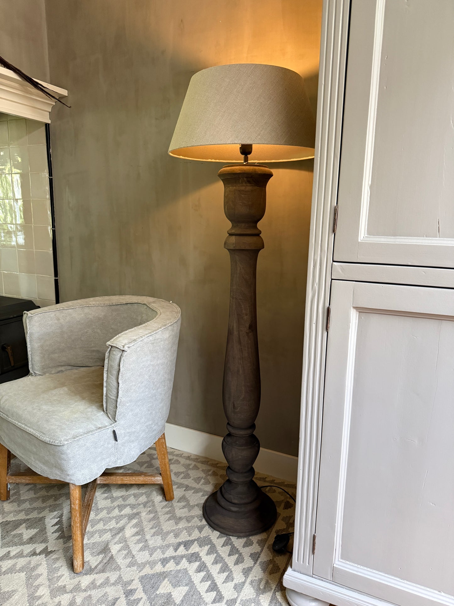 Baluster lamp rond 125
