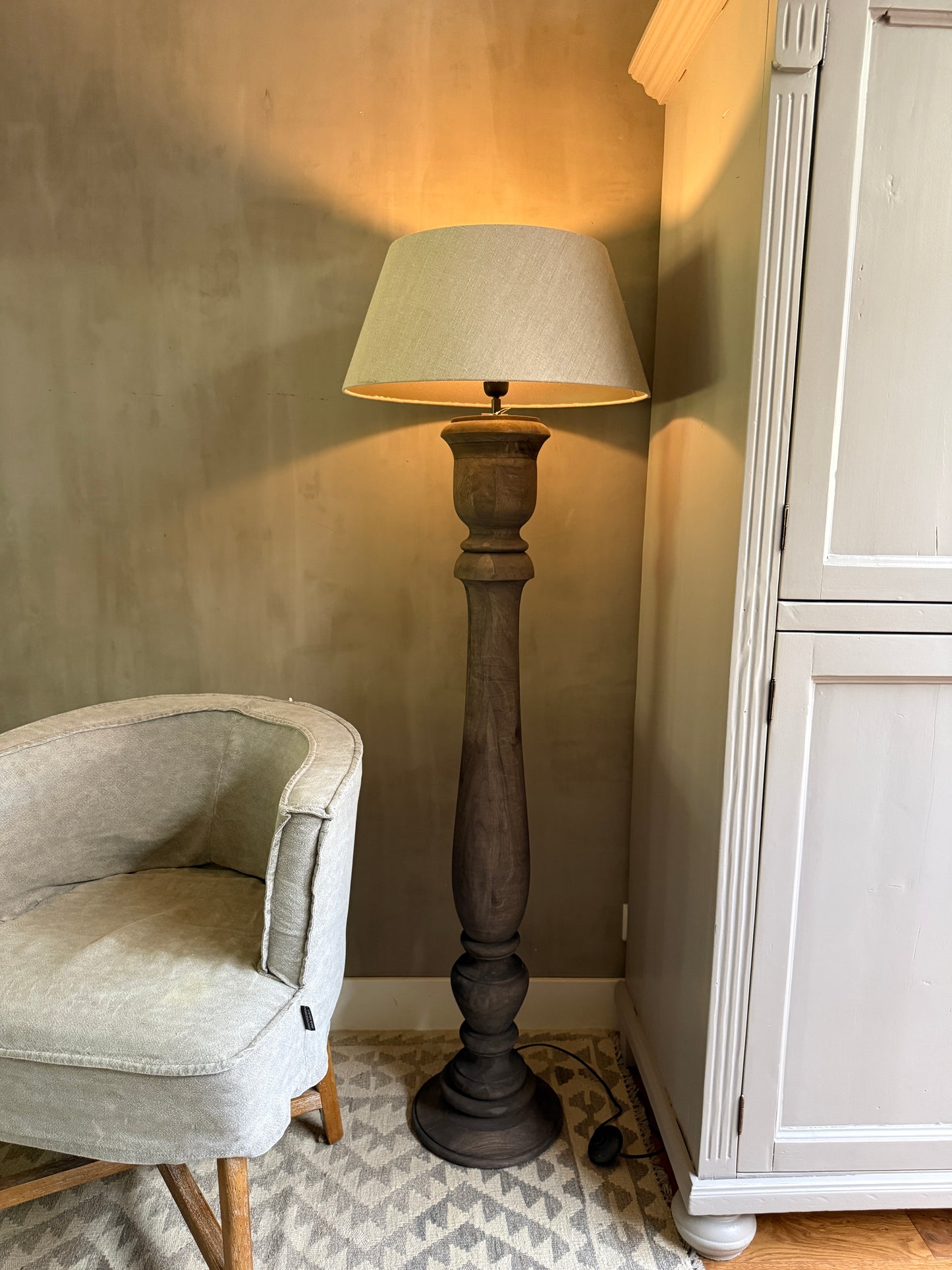 Baluster lamp rond 125