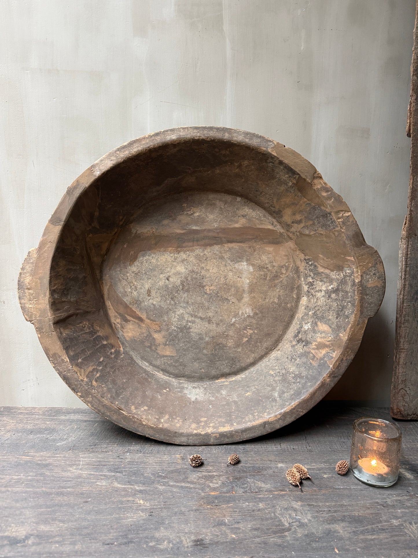 Houten schaal ovaal XL