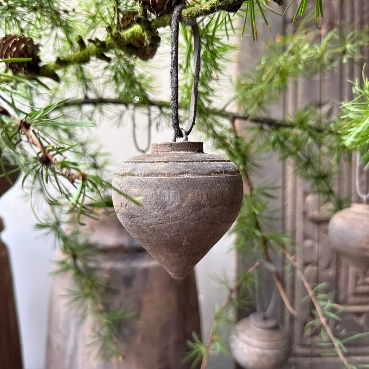 Houten (kerst) hanger