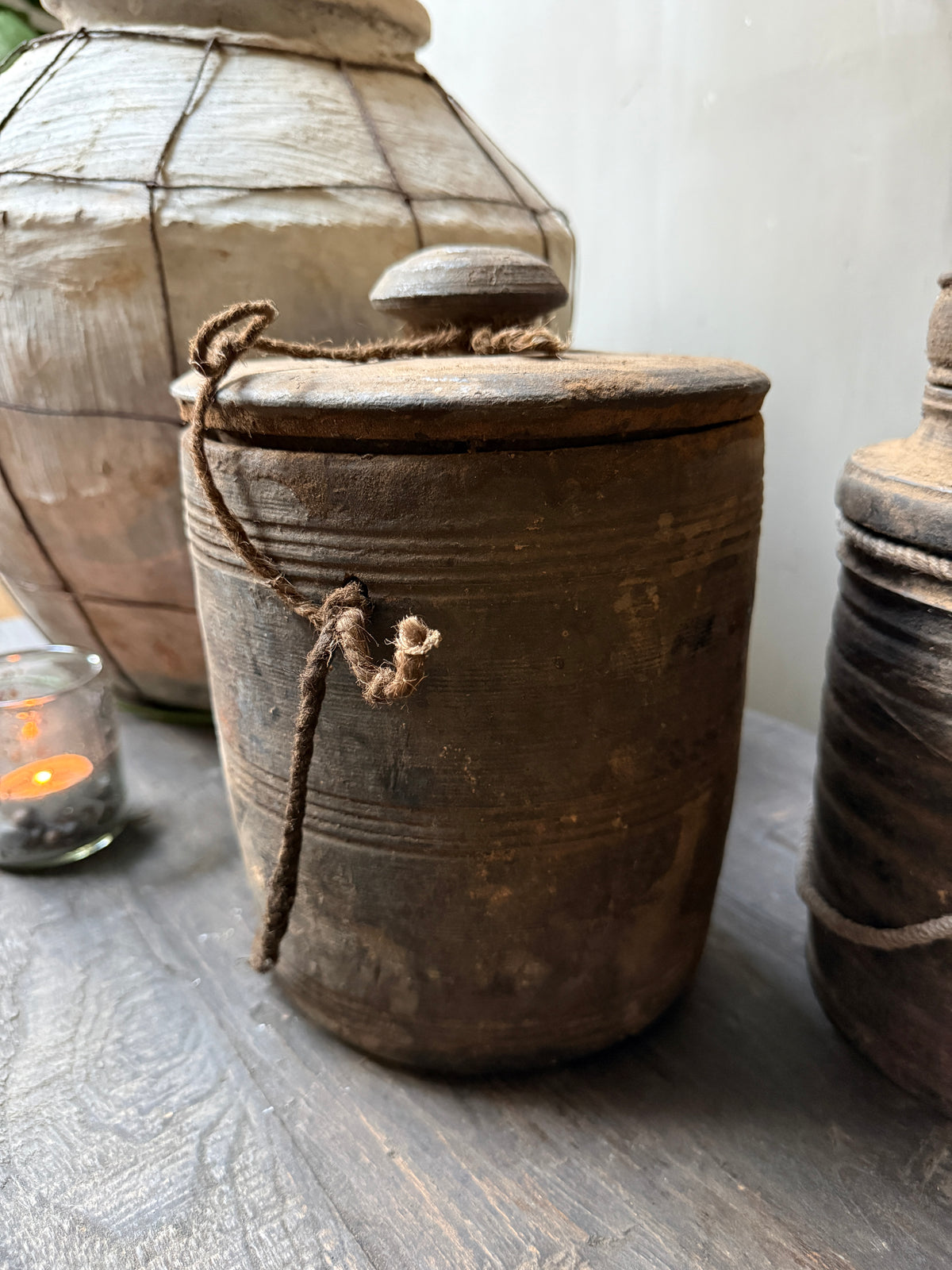 Houten kruikje