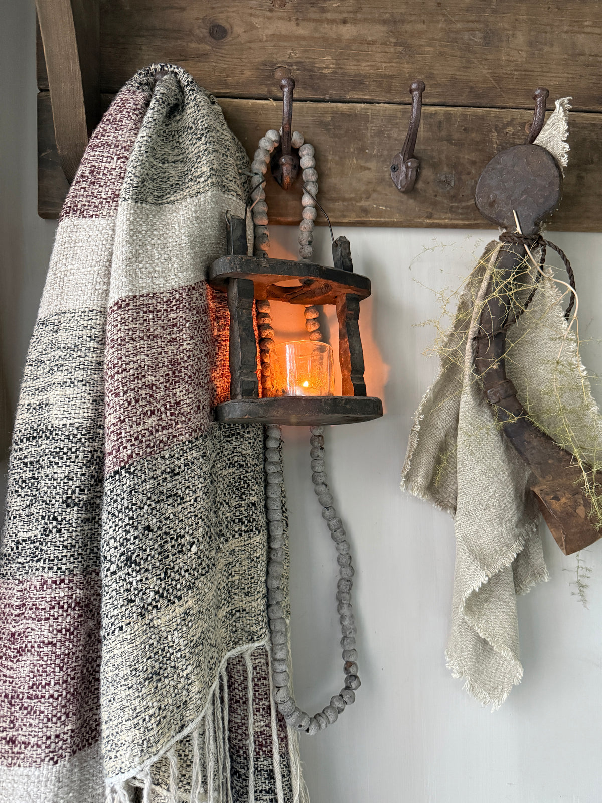 Houten kralen ketting