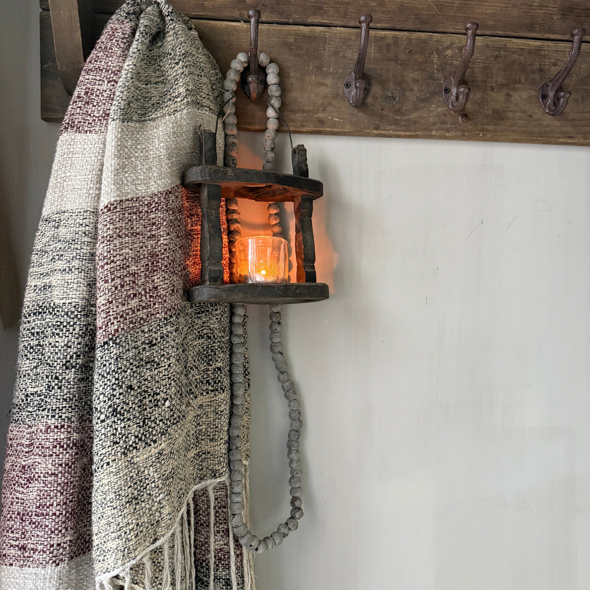 Houten kralen ketting