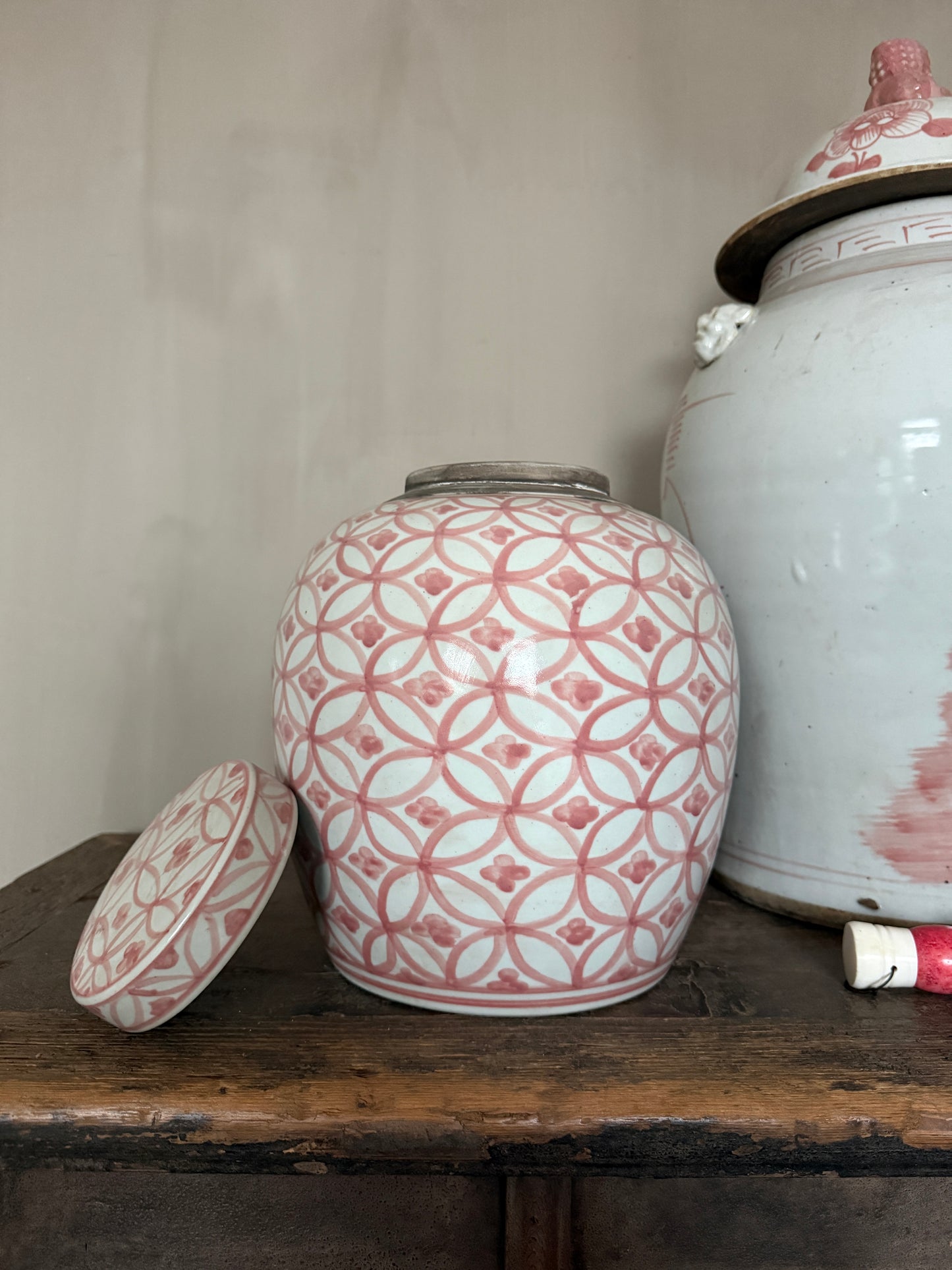 Antiker chinesischer Ingwertopf mit Deckel