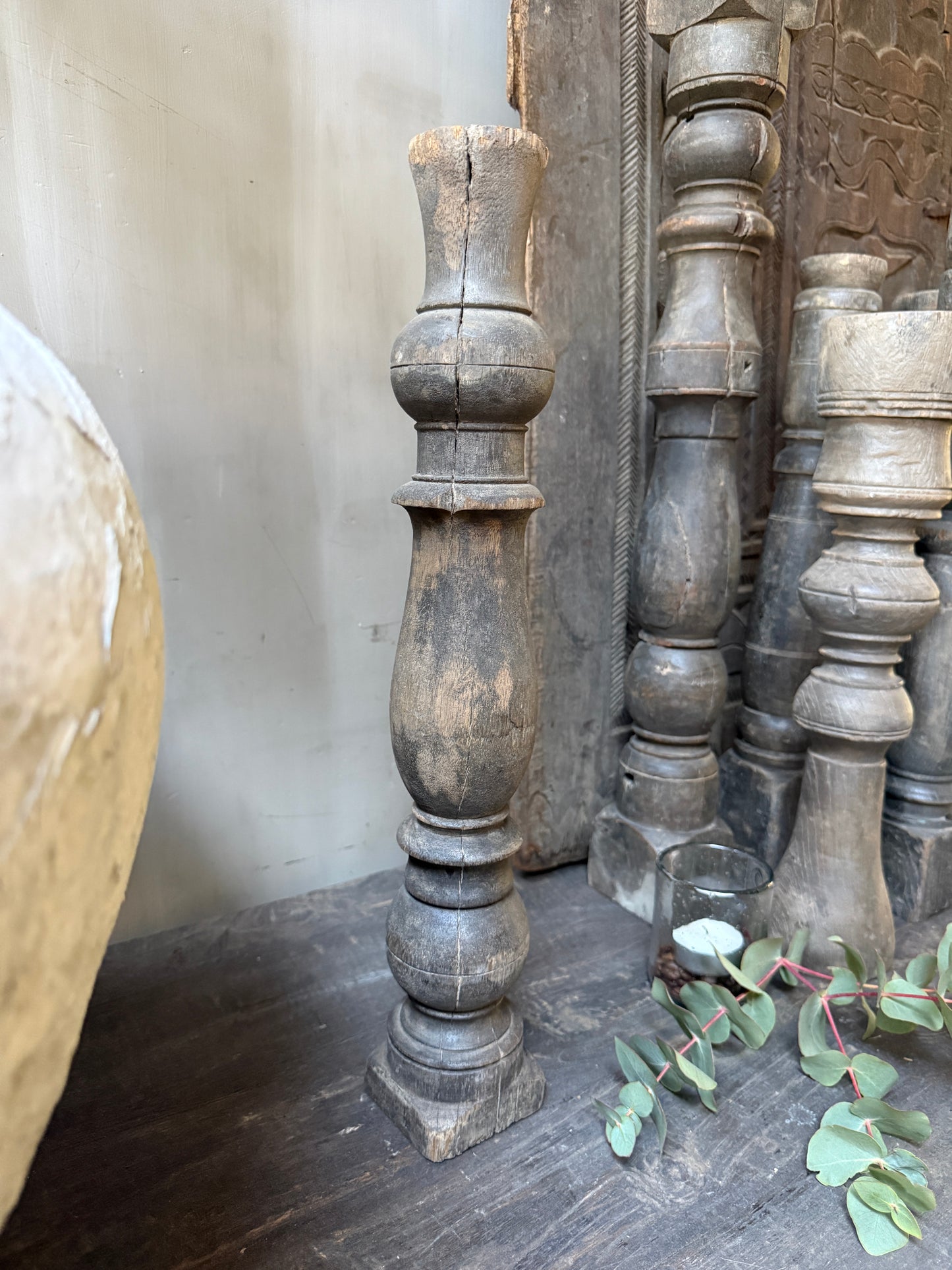 Kerzenständer/Baluster aus Holz