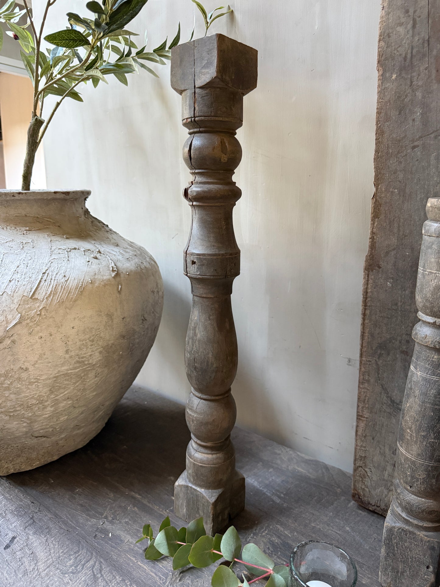 Kerzenständer/Baluster aus Holz