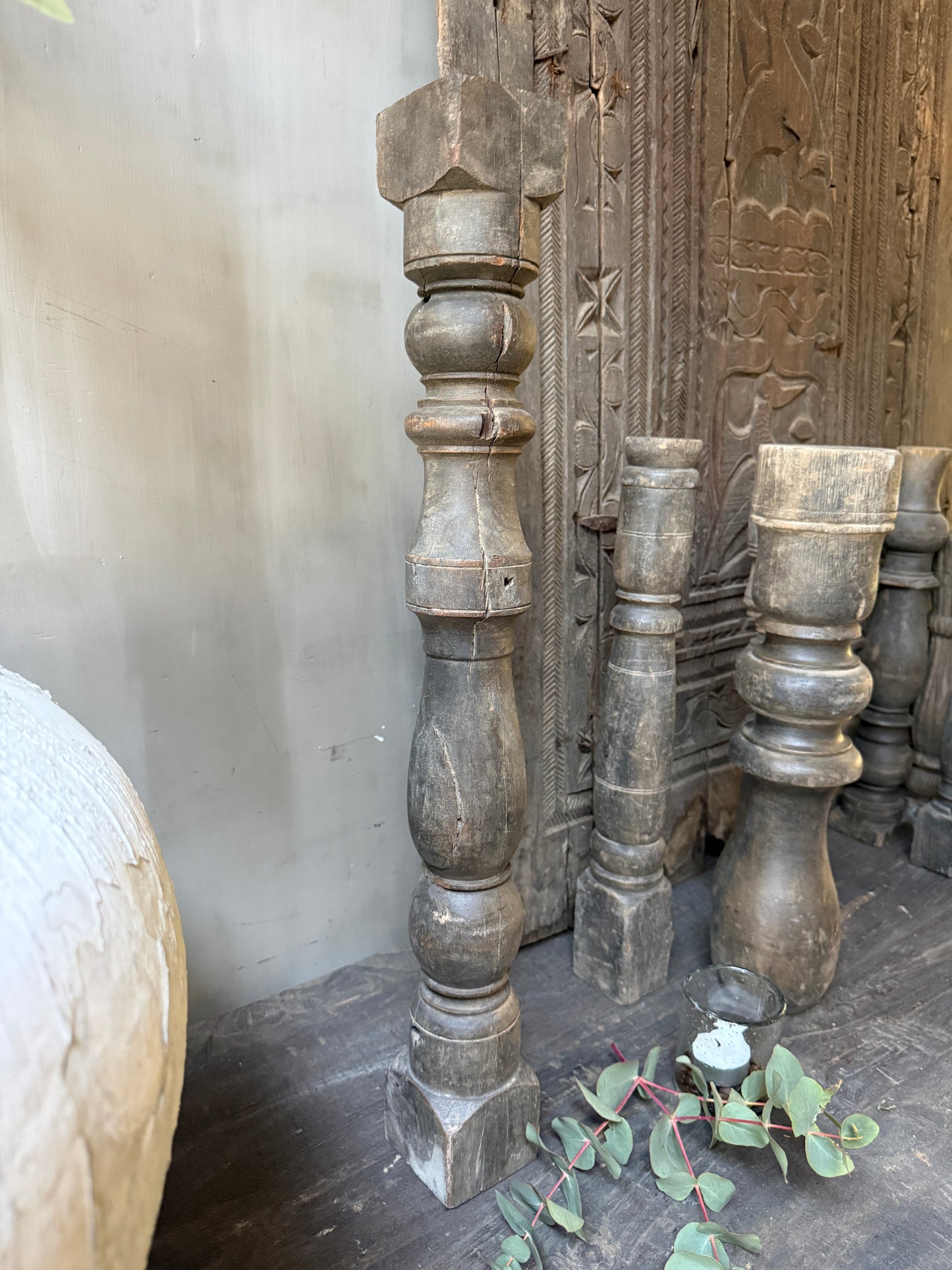 Kerzenständer/Baluster aus Holz
