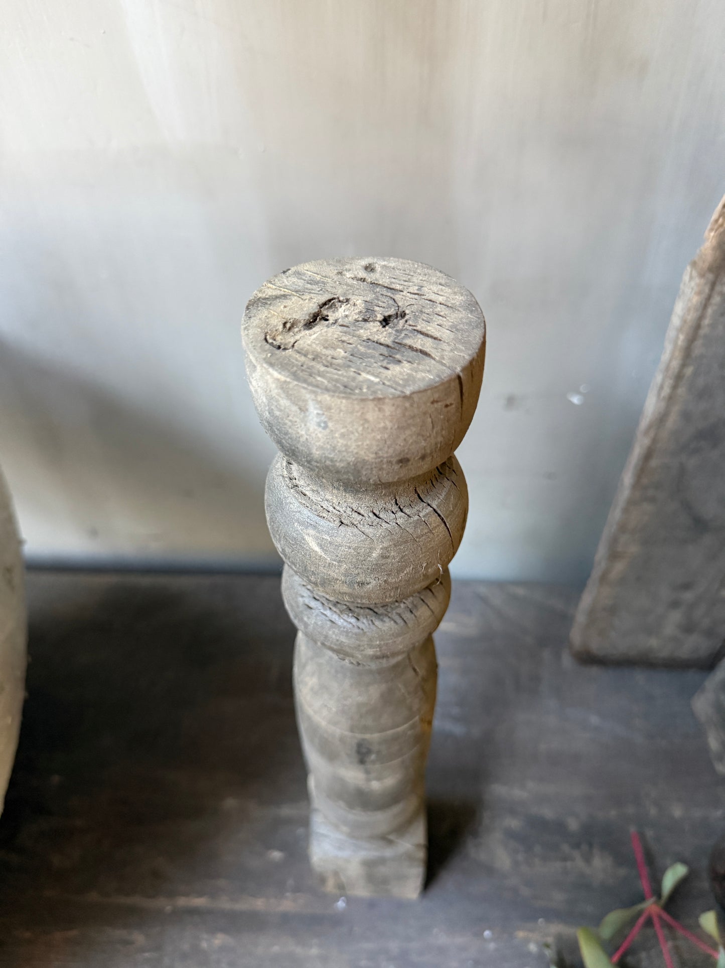 Wooden candlestick/baluster