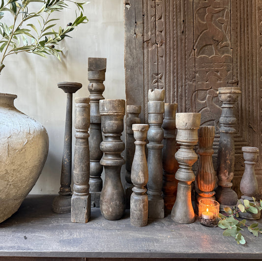 Kerzenständer/Baluster aus Holz