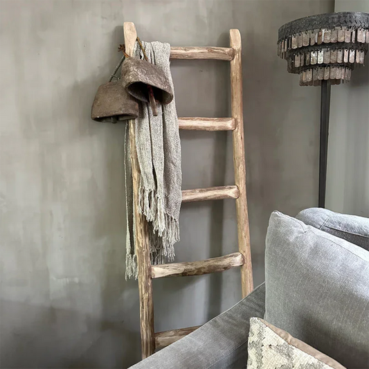 Interieur decoratie set ladder met koeien bellen