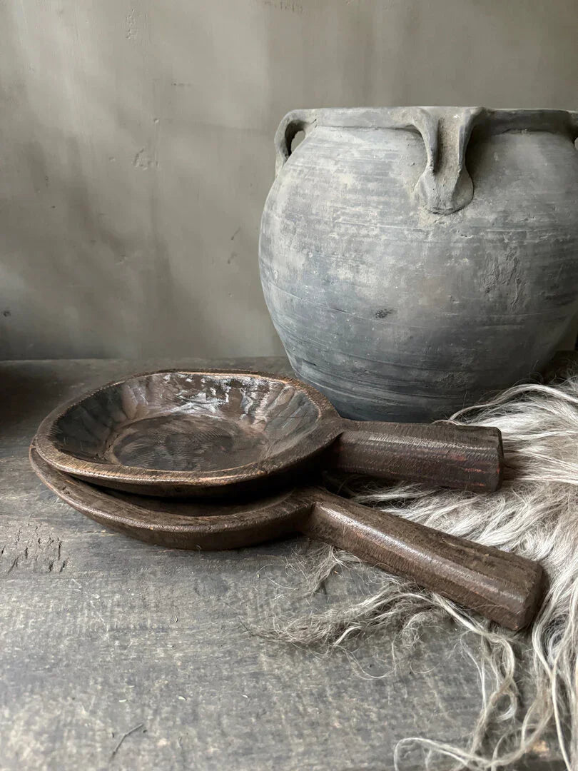 Houten Japati plank ovaal met handvat - My Sober Home