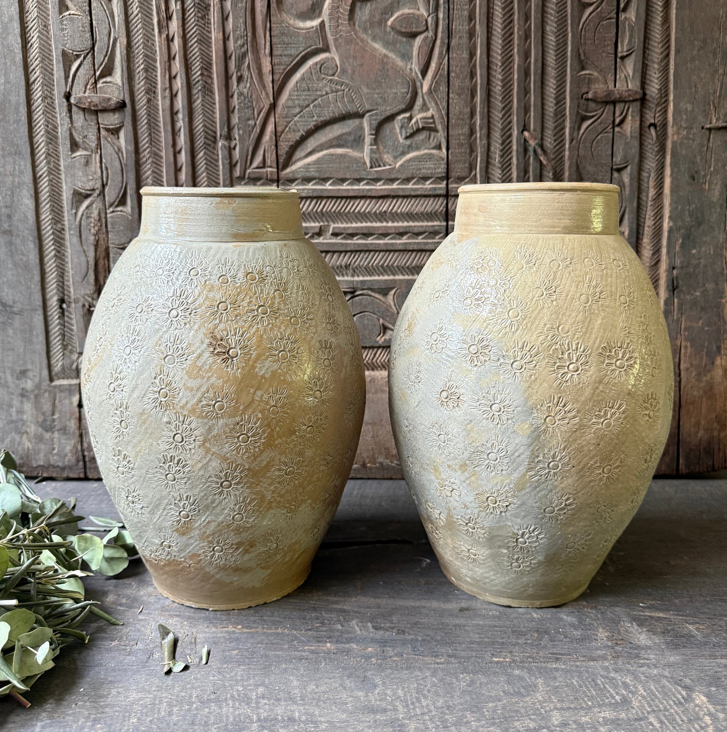 Vase / Krug Blumen