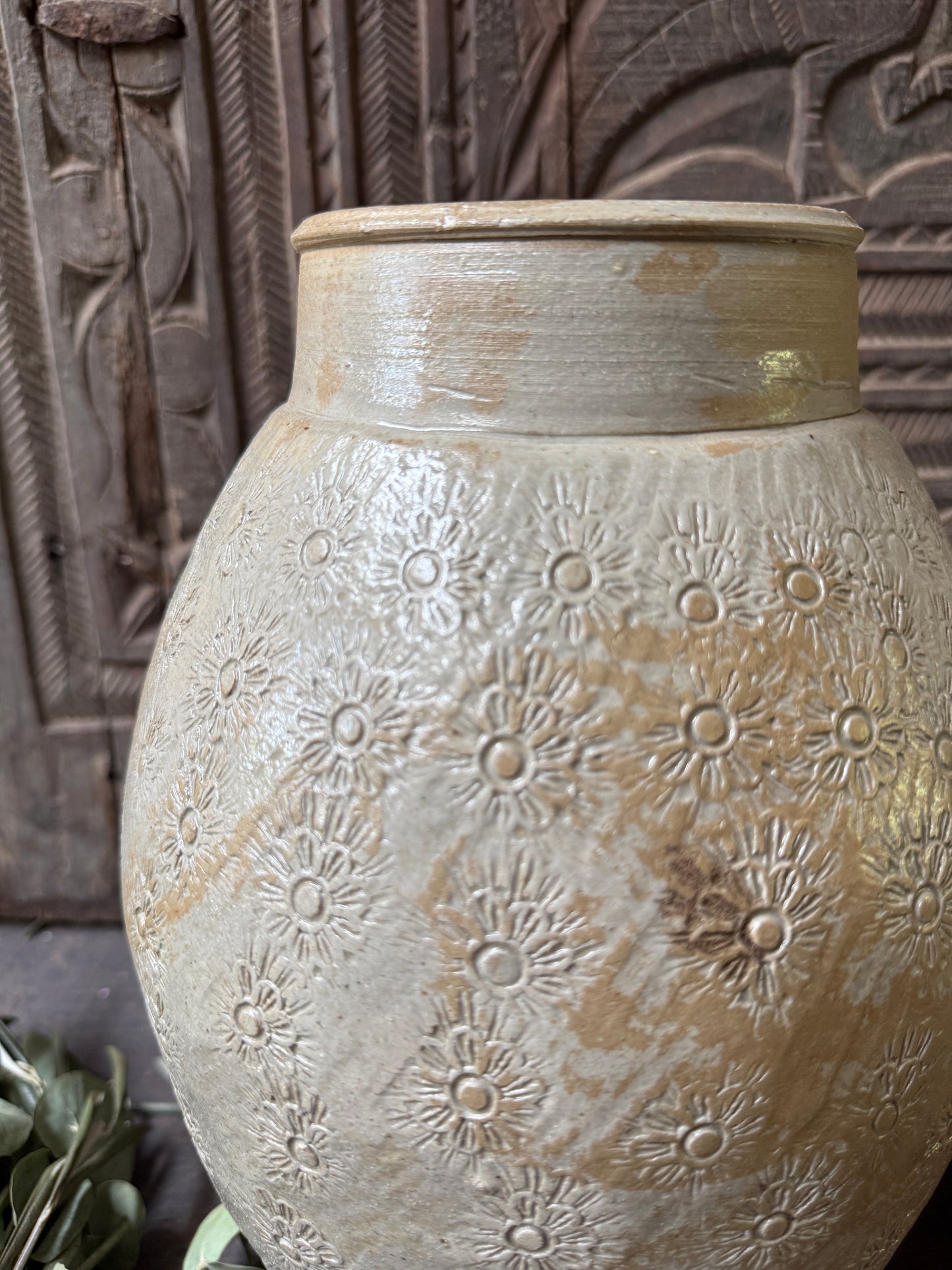 Vase / Krug Blumen