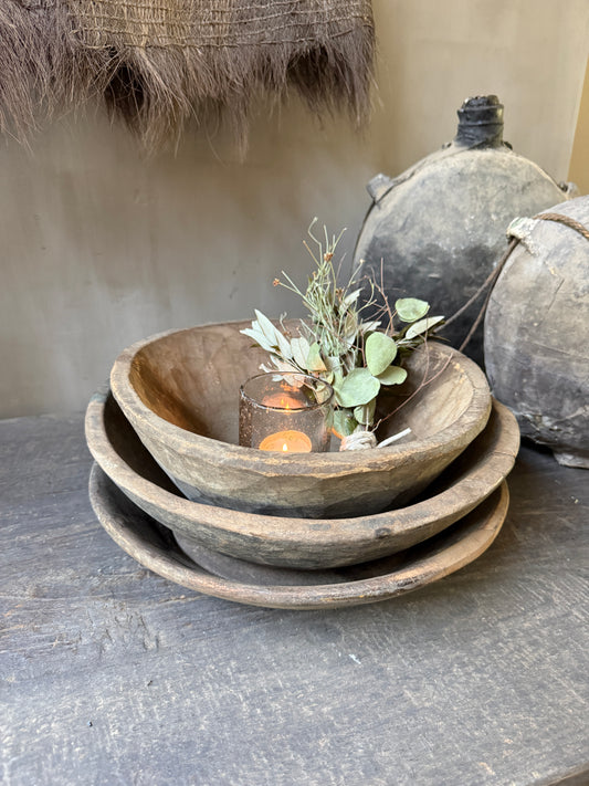 Interieur decoratie set stapel schalen M