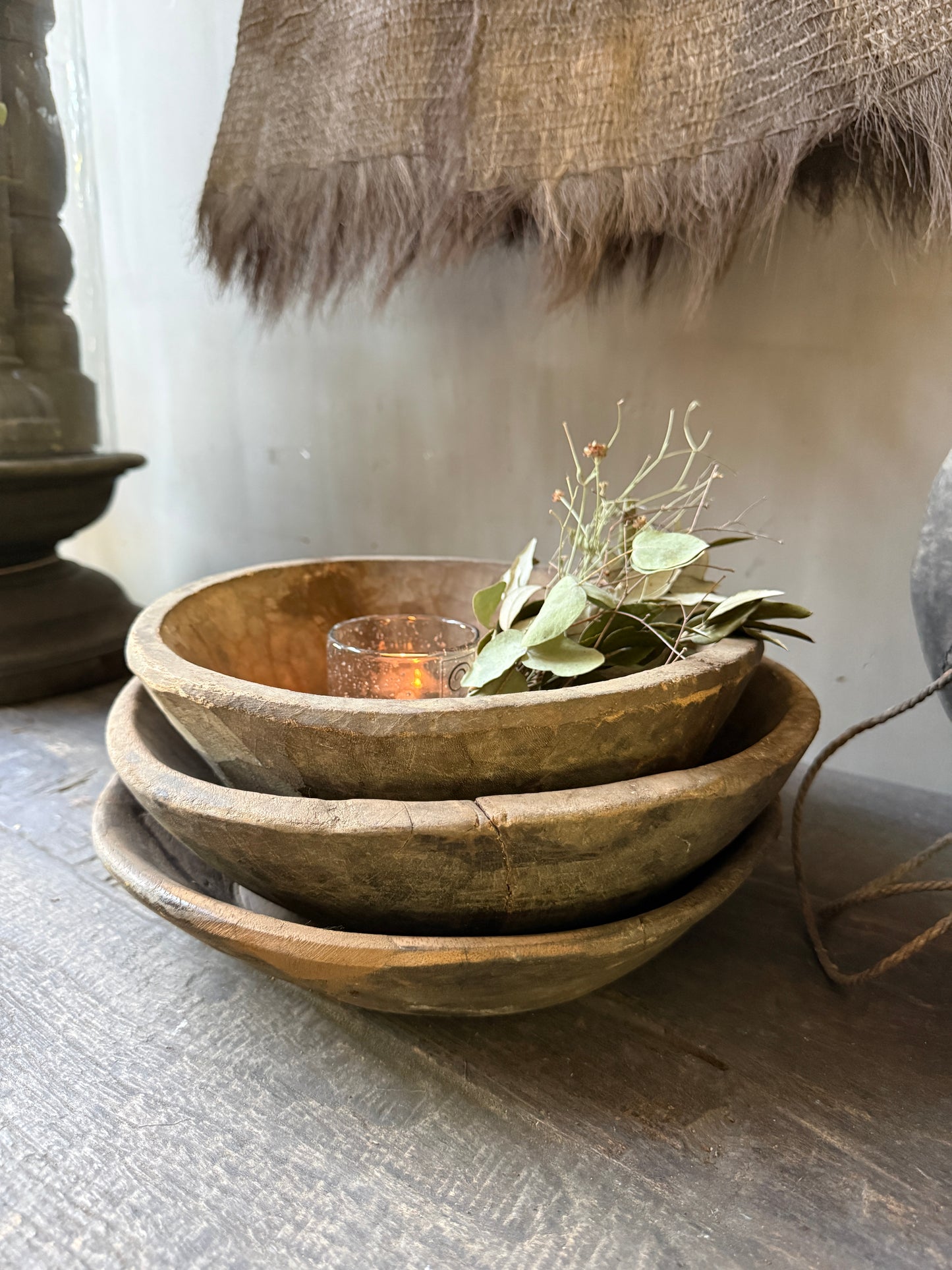 Interieur decoratie set stapel schalen M