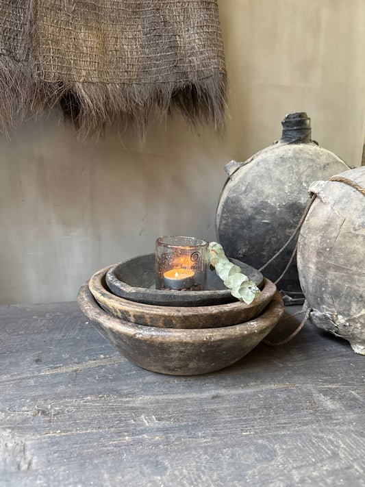 Interieur decoratie set stapel schalen S
