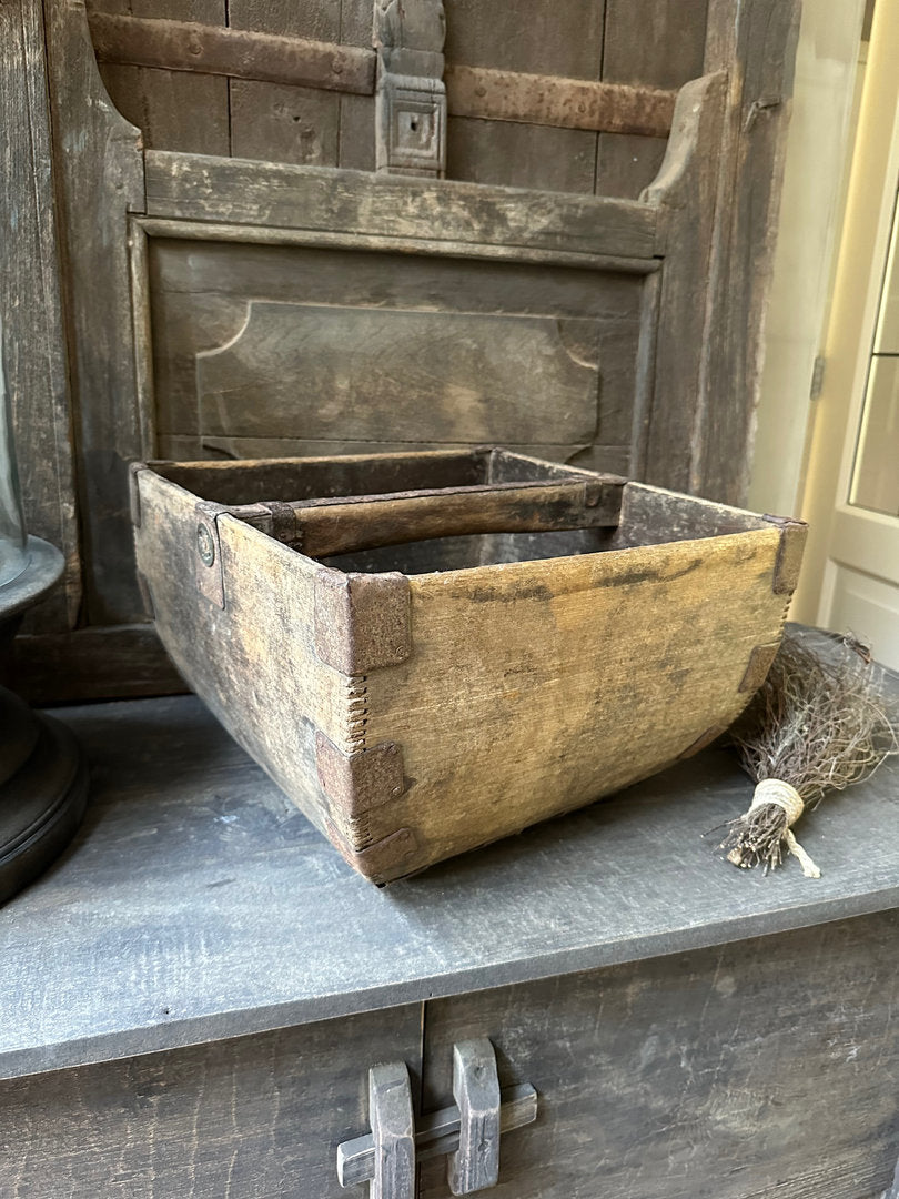 Old wooden rice bowl