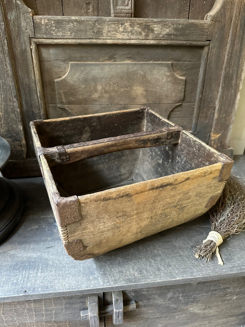 Old wooden rice bowl