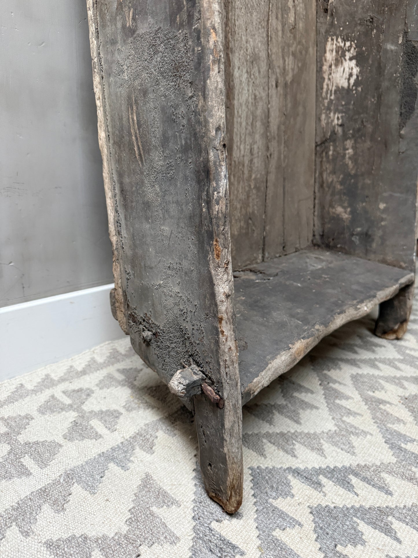 Authentieke oude houten XL trog