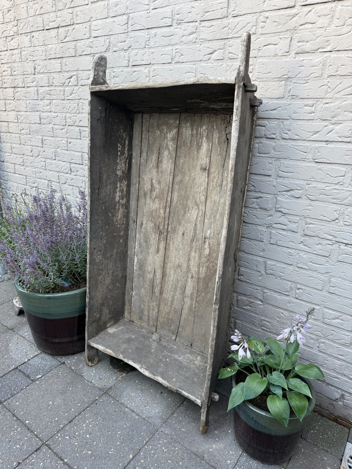 Authentieke oude houten XL trog