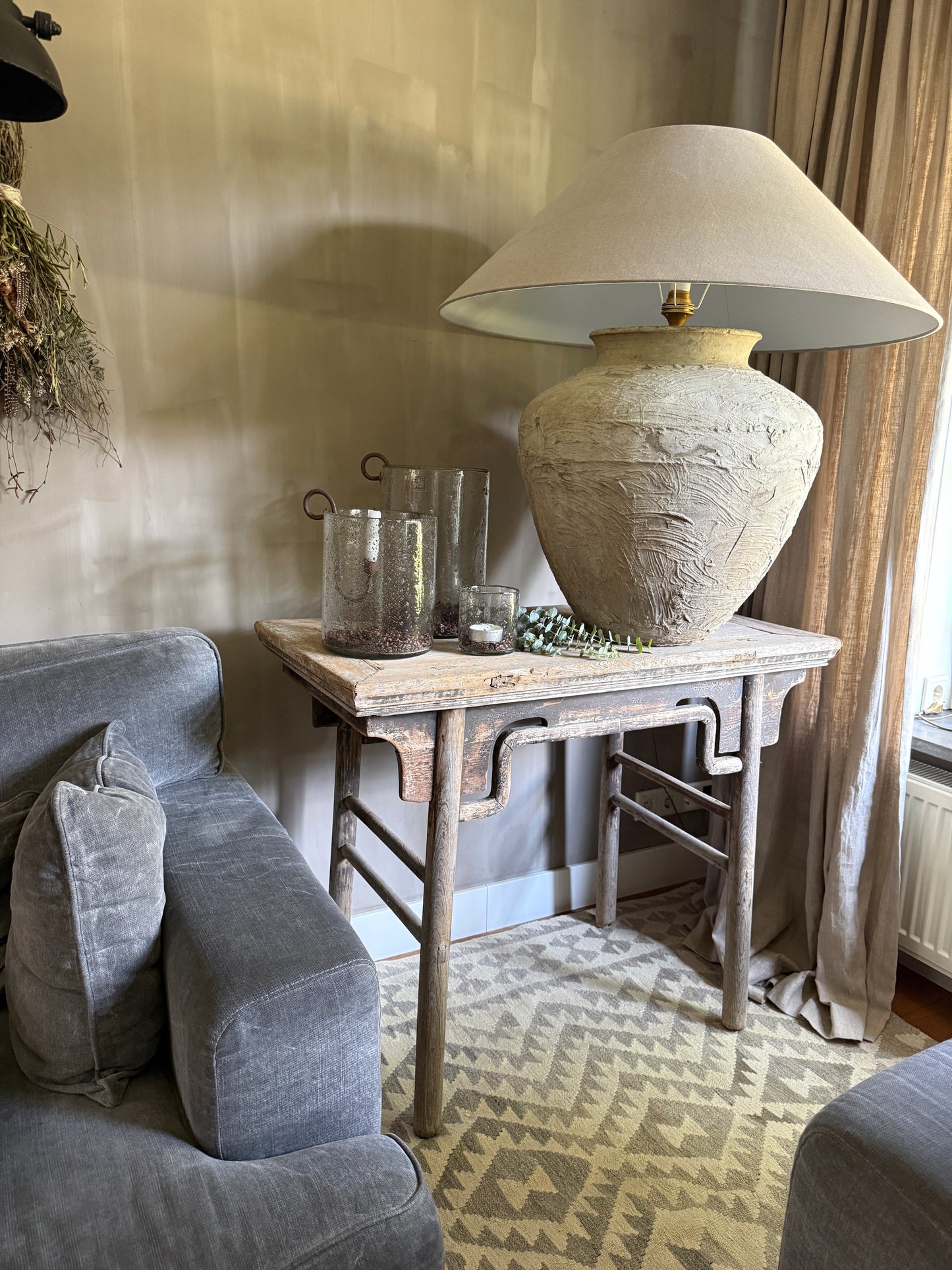 Old Chinese console side table