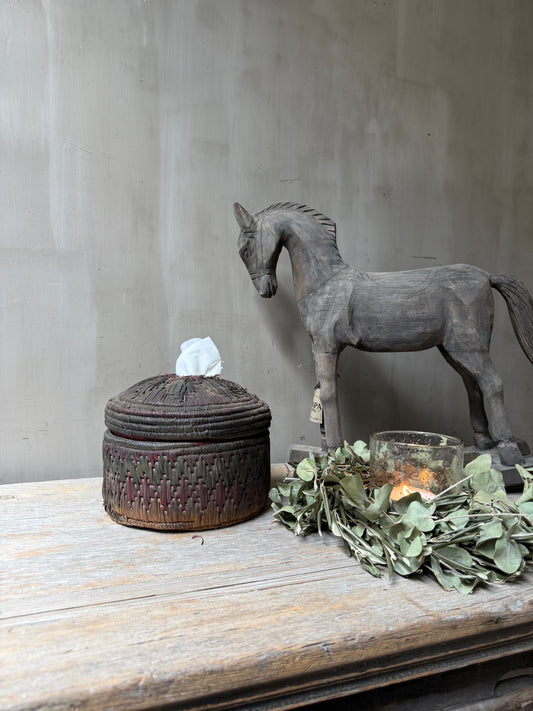 Oude originele mand / dessert basket mini donker