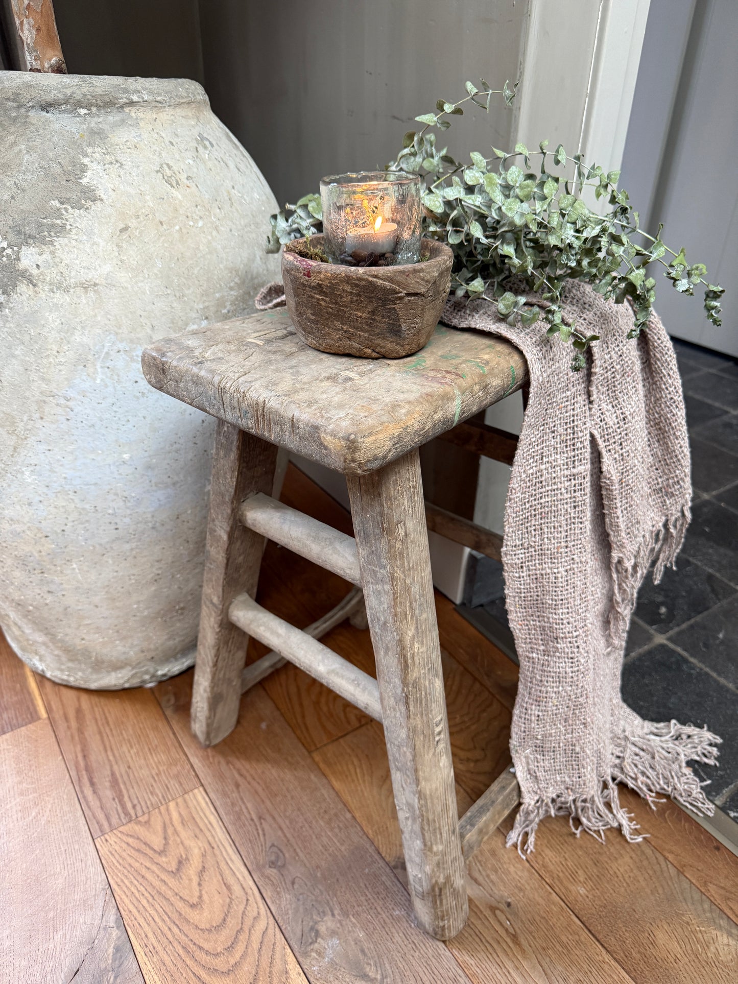 Old wooden stool, Chinese chair