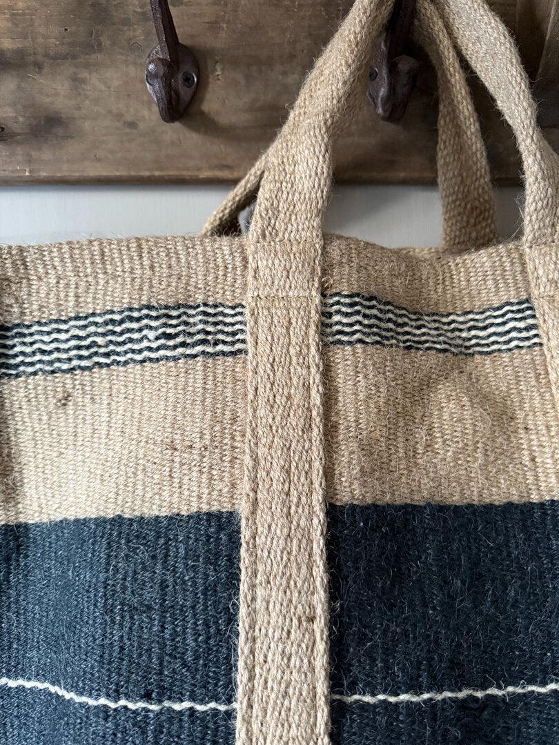 Jute tas zwart - My Sober Home