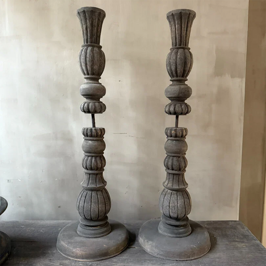 Large wooden candlestick