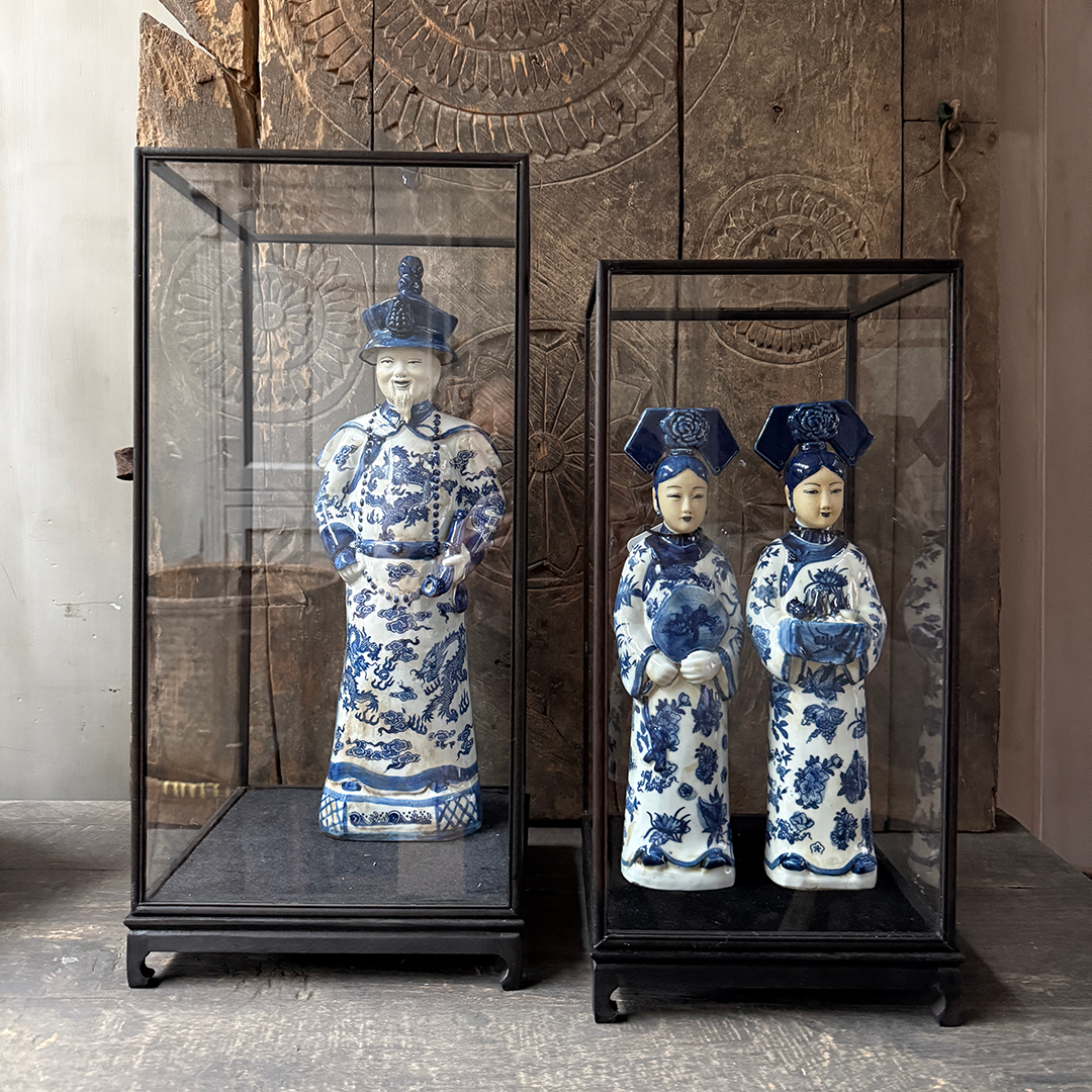 Chinees porseleinen beeldje keizerin coffee