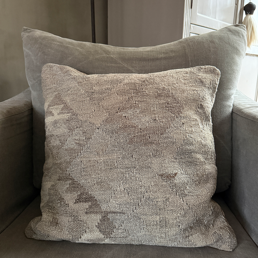 Kelim cushion gray/brown