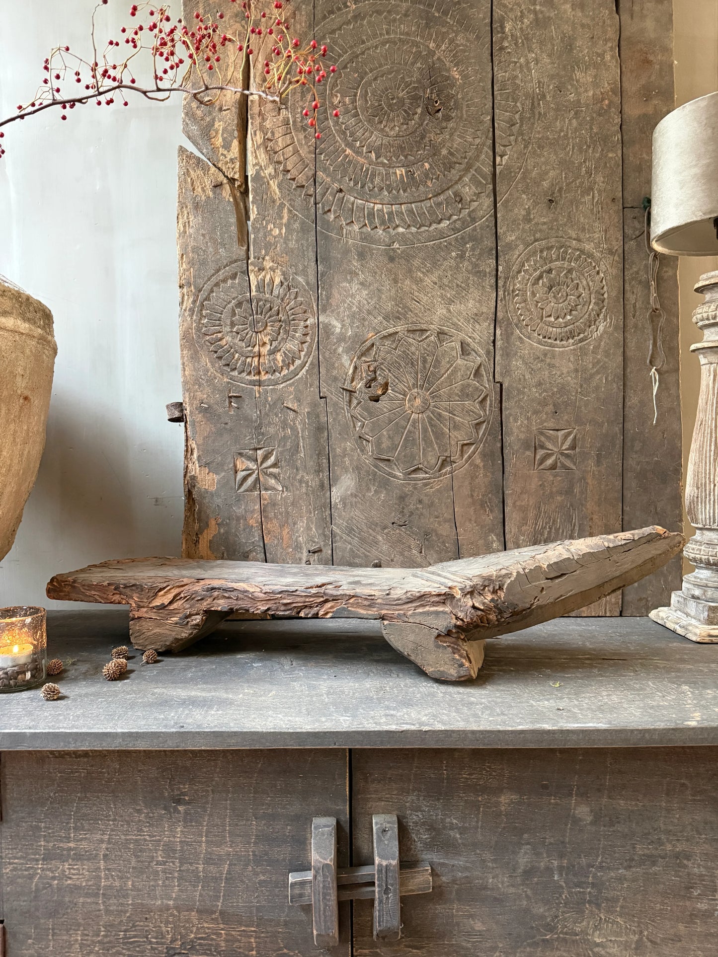 Antieke kokosraspbank - My Sober Home