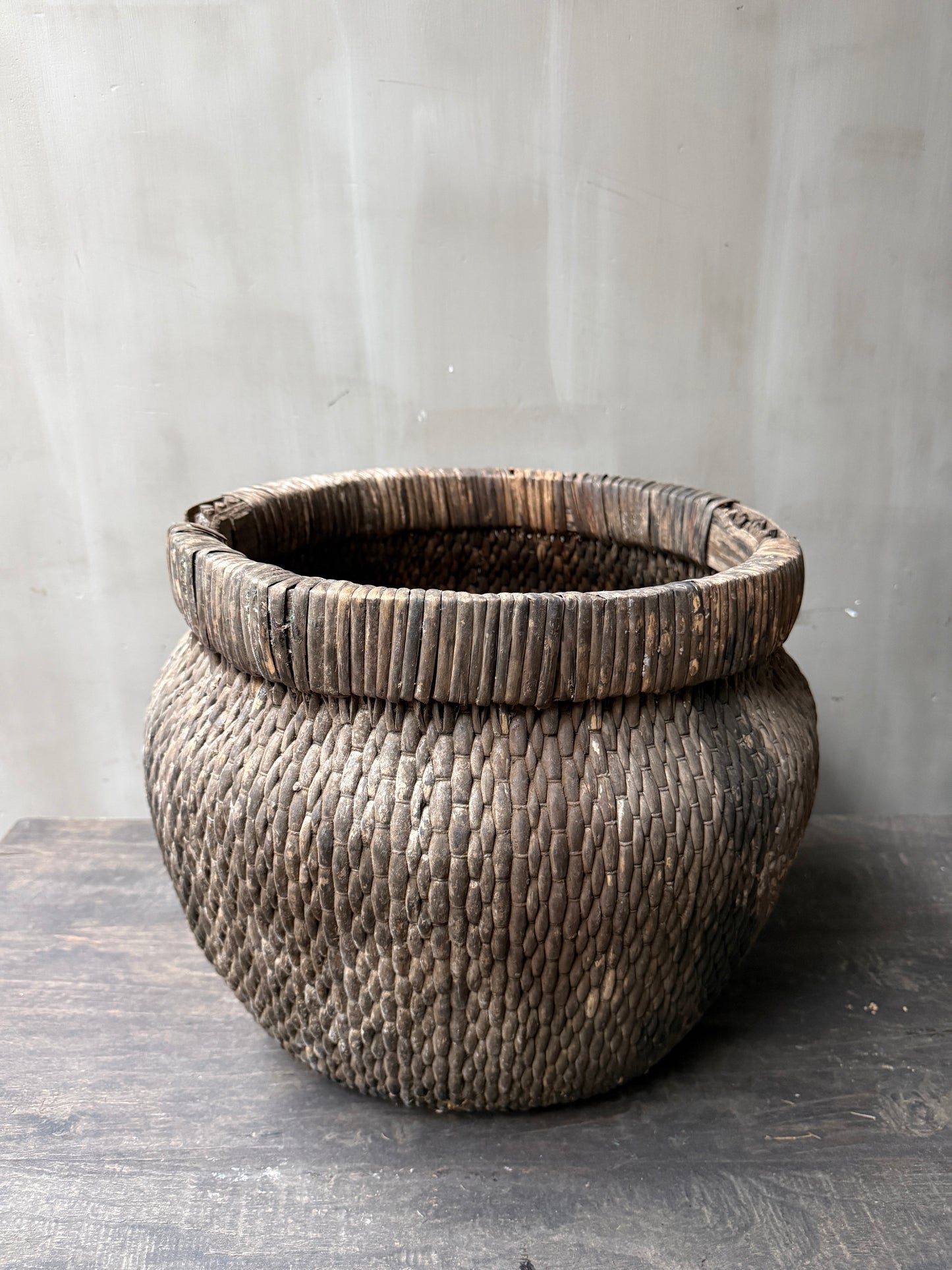 Originele rieten Chinese korf mand