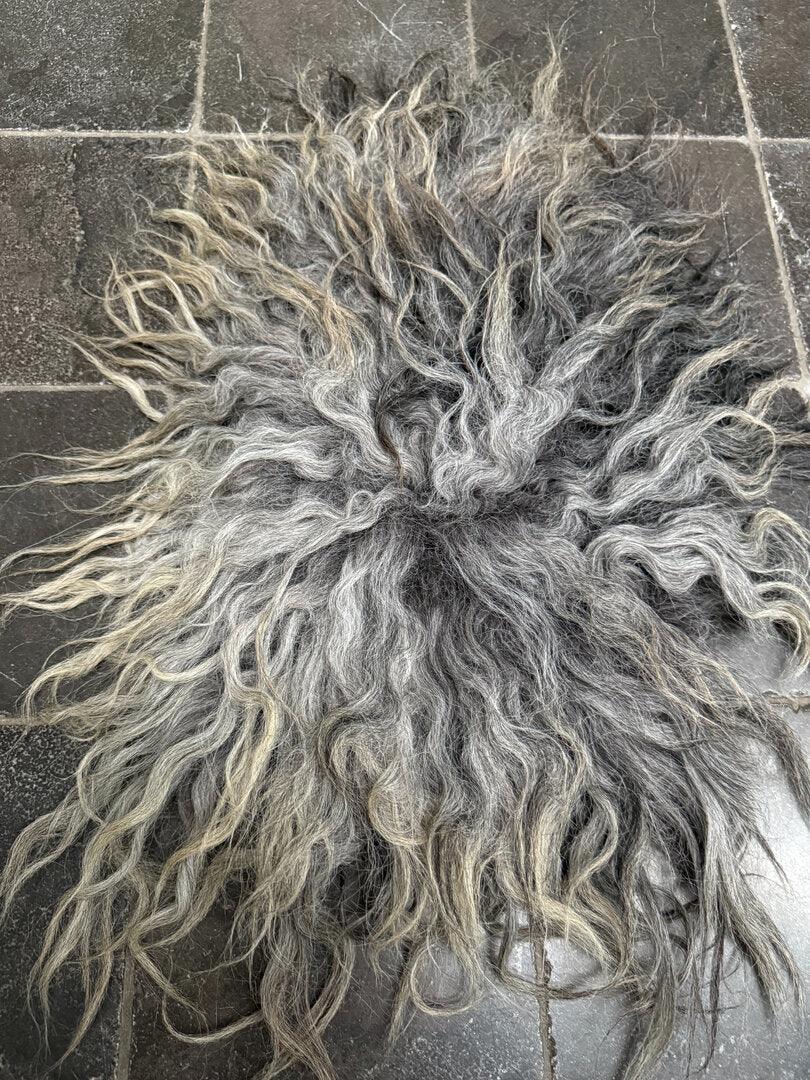 Kruk vachtje beige/grijs - My Sober Home