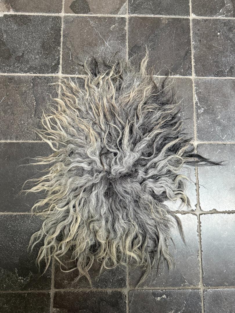 Kruk vachtje beige/grijs - My Sober Home