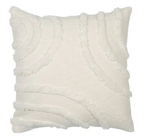 Naturel sierkussen met textuur, handgemaakt woonaccessoire My Sober Home, landelijk interieur