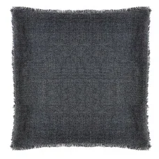 Linen cushion charcoal/anthracite