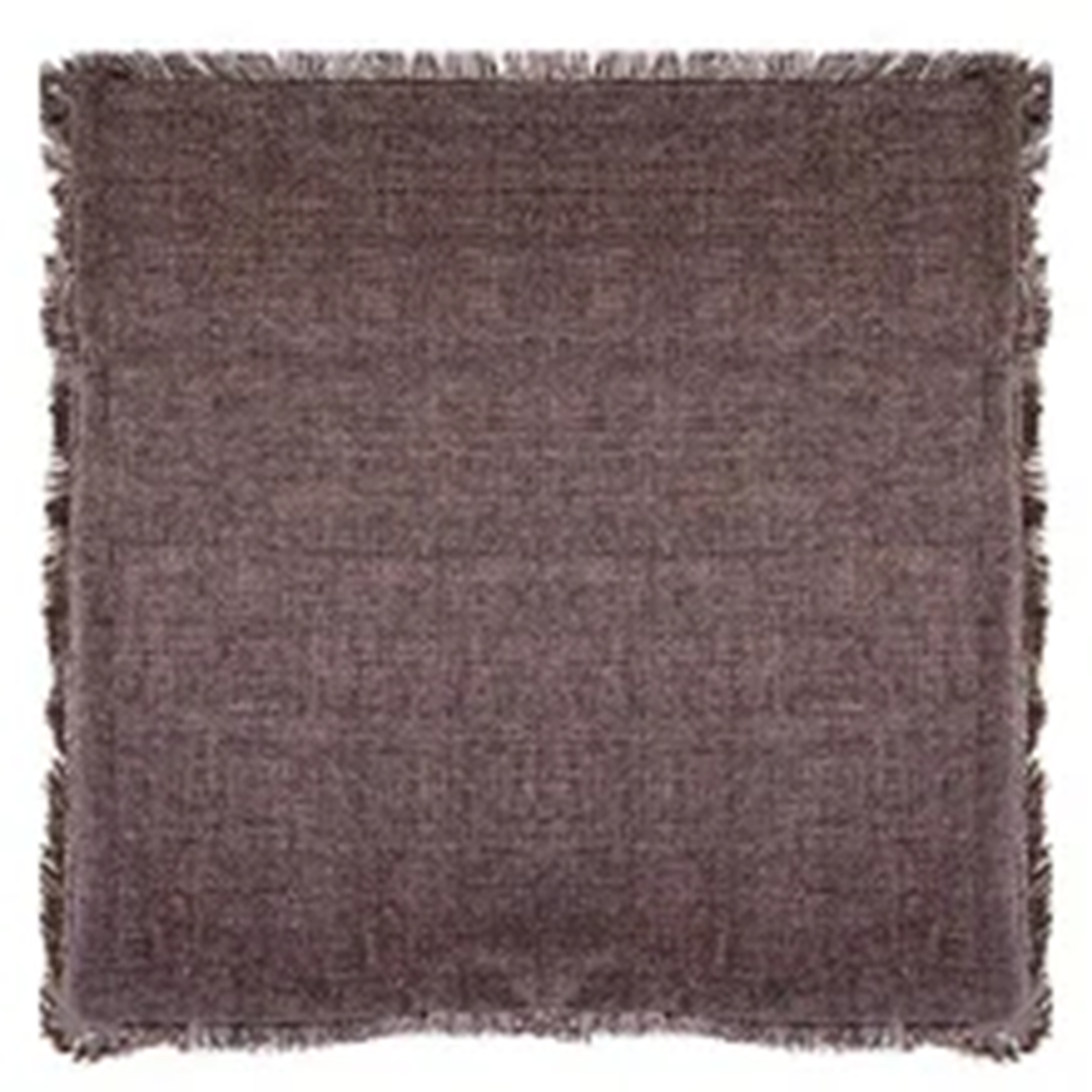 Linen cushion chocolate
