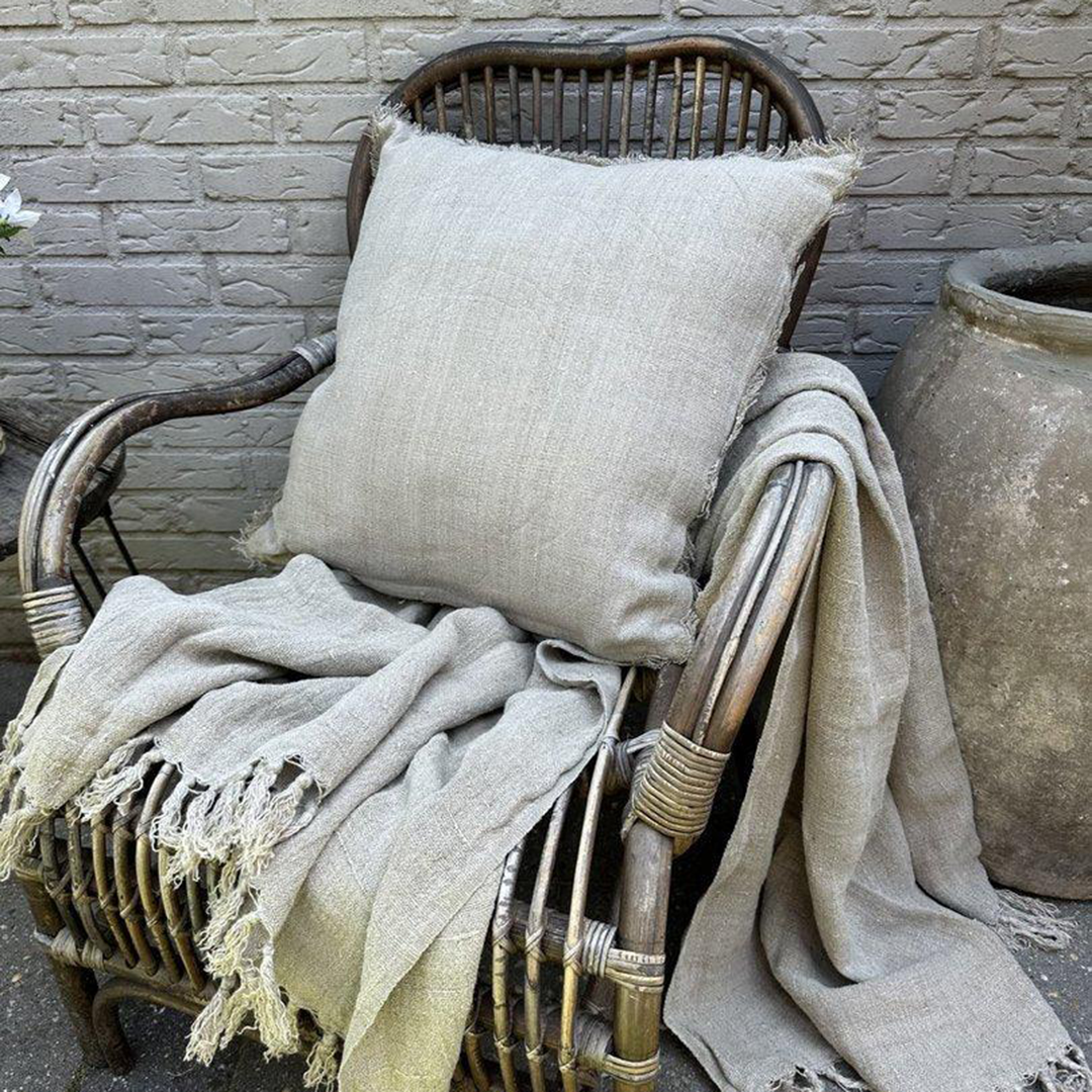 Cushion linen natural
