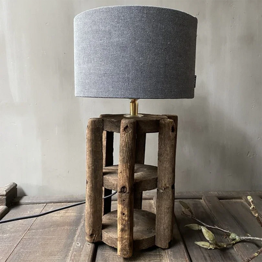 Lamp oude katoenklos antraciet kapje