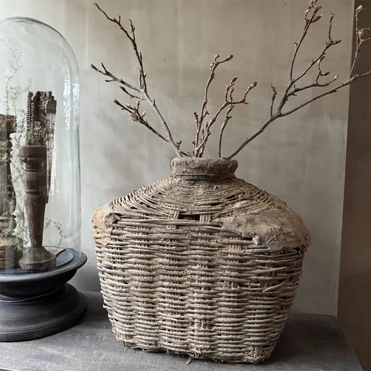Antique clay basket xl