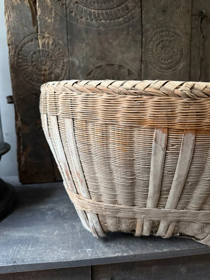 Originele rieten Chinese mand - My Sober Home