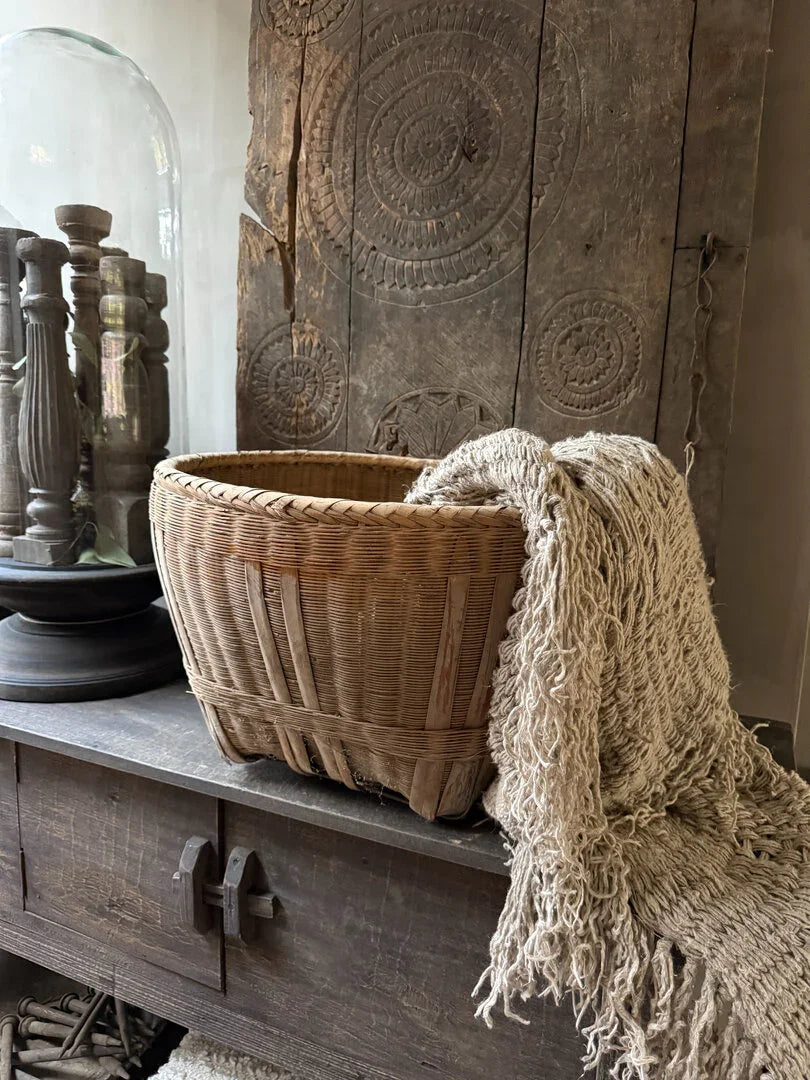 Originele rieten Chinese mand - My Sober Home