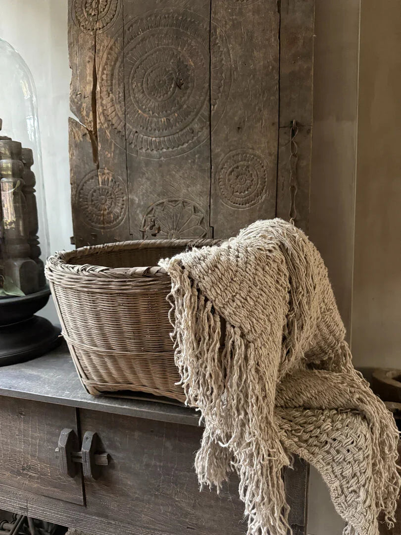 Originele rieten Chinese mand - My Sober Home