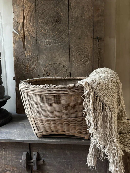 Originele rieten Chinese mand - My Sober Home