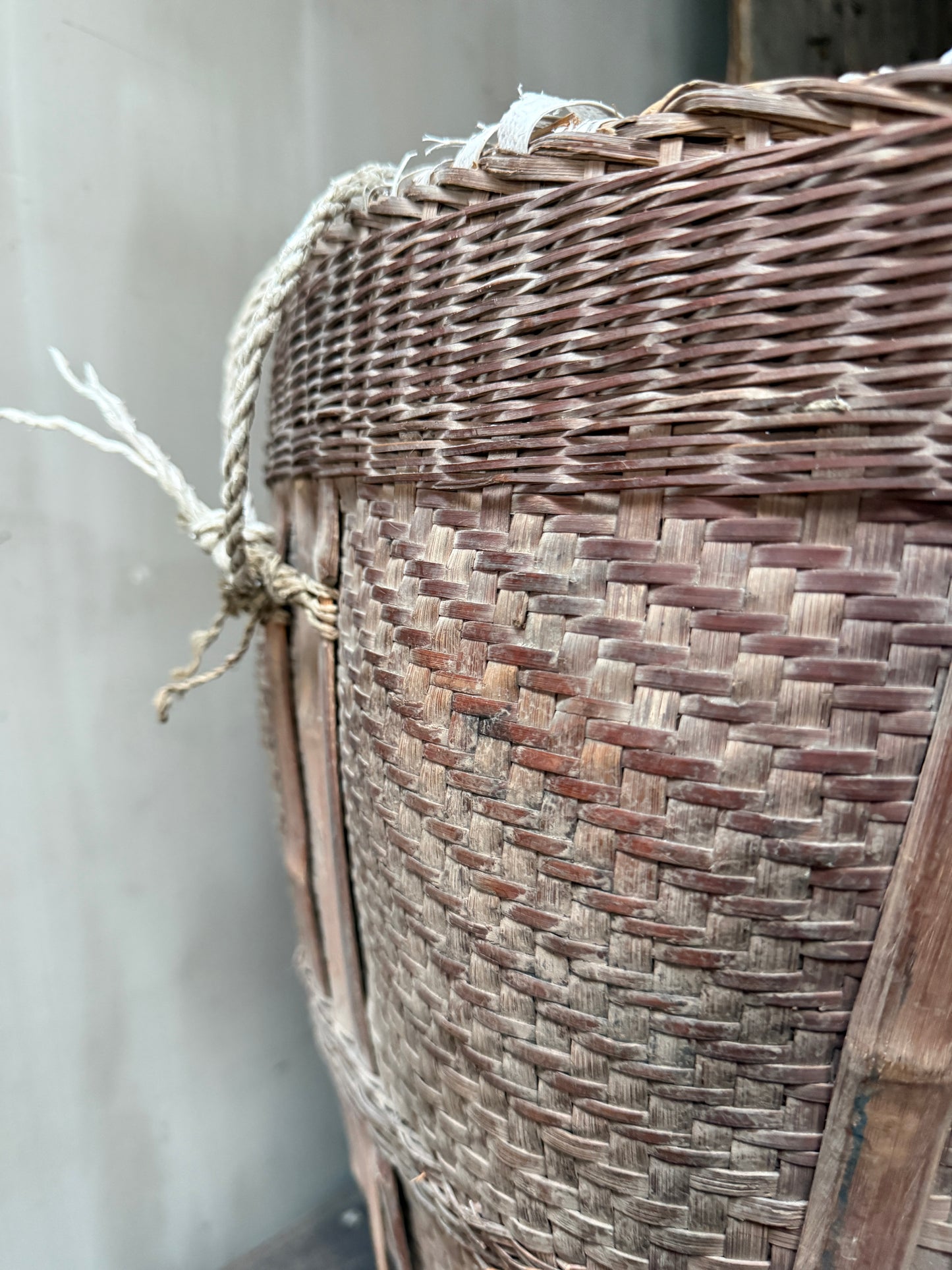 Antique original Asian basket