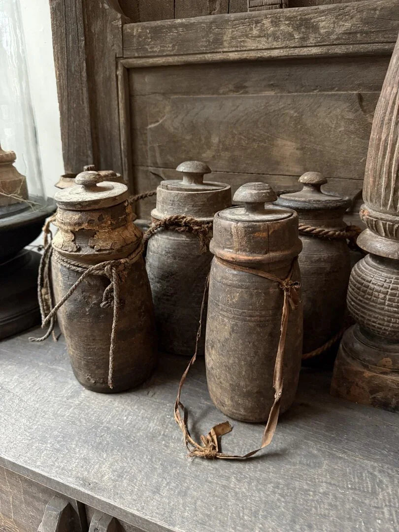 Oud Nepalees kruikje met deksel 2 - My Sober Home