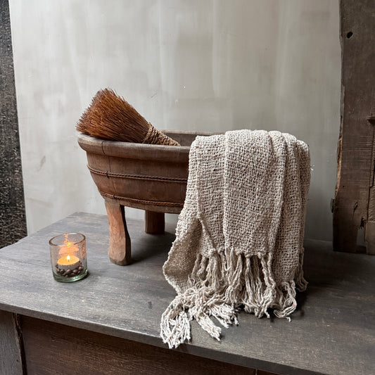 Interieur decoratie set olijfbak ovaal op pootjes