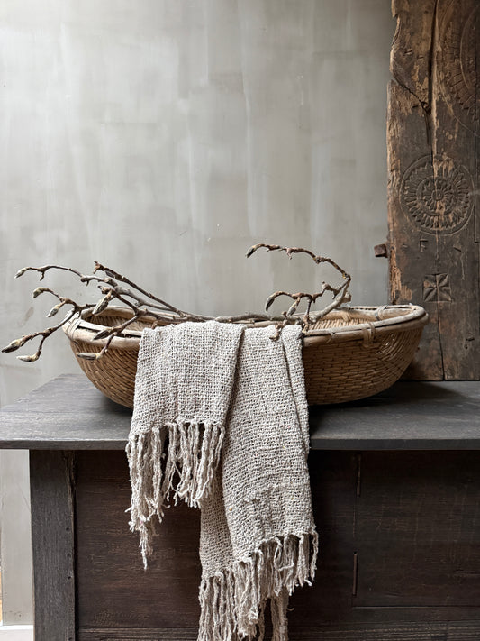 Oosterse oogst mand rechthoek