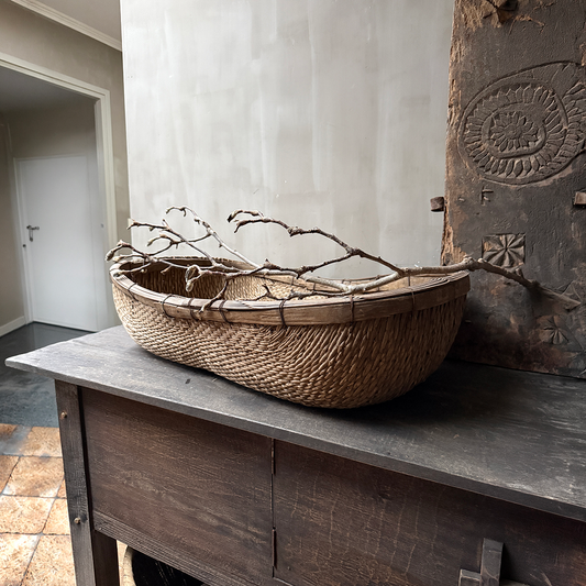 Oosterse oogst mand rechthoek